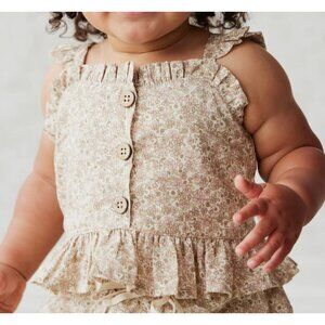 Jamie Kay Kids Girls Size 5Y Organic Cotton Gemina Top Shirt Chloe Floral Ruffle